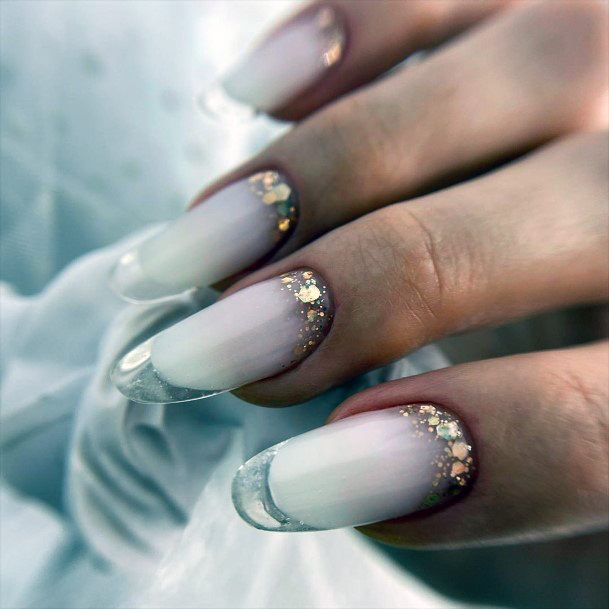 Charming Nails For Women Milky White