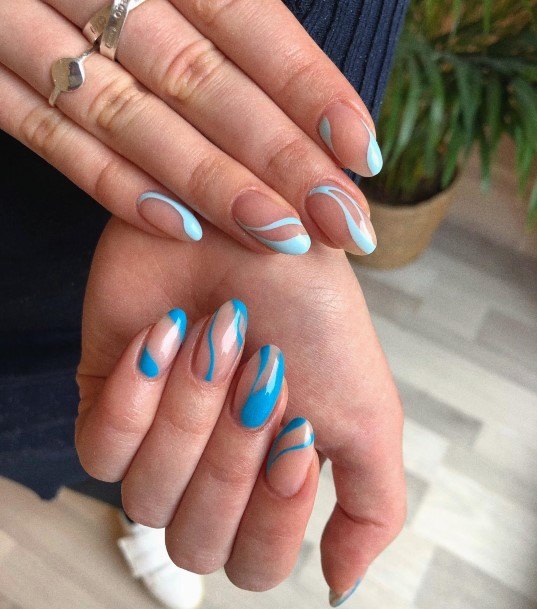 Charming Nails For Women Pale Blue