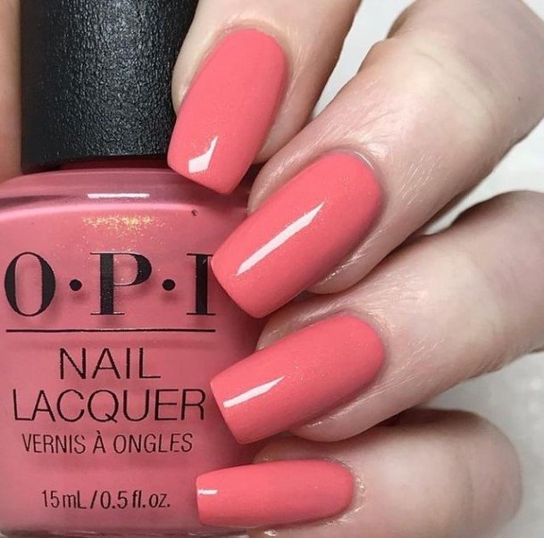 Charming Nails For Women Peach And Pink