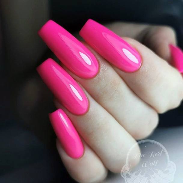 Charming Nails For Women Pink