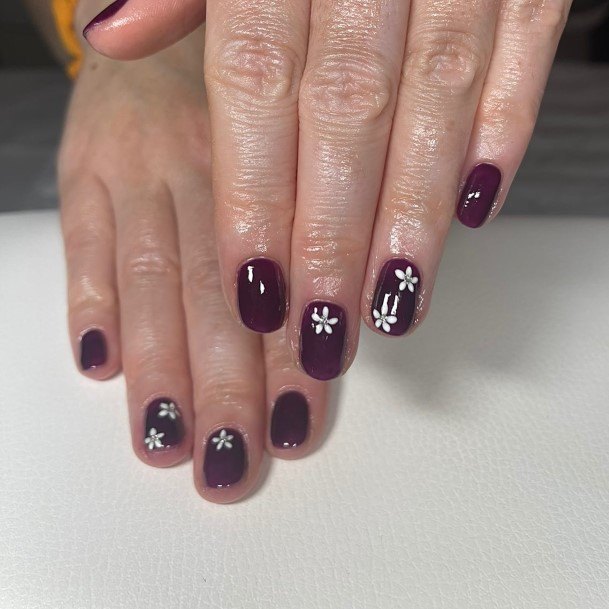 Charming Nails For Women Plum