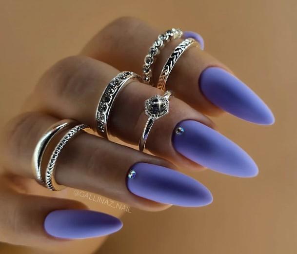 Charming Nails For Women Purple