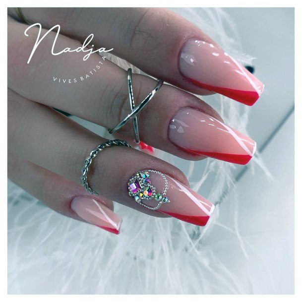 Charming Nails For Women Red Dress