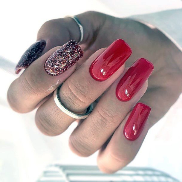 Charming Nails For Women Red Summer