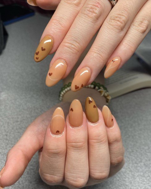 Charming Nails For Women Tan