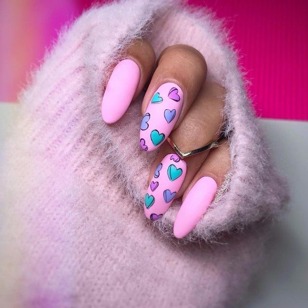 Charming Nails For Women Valentines Day