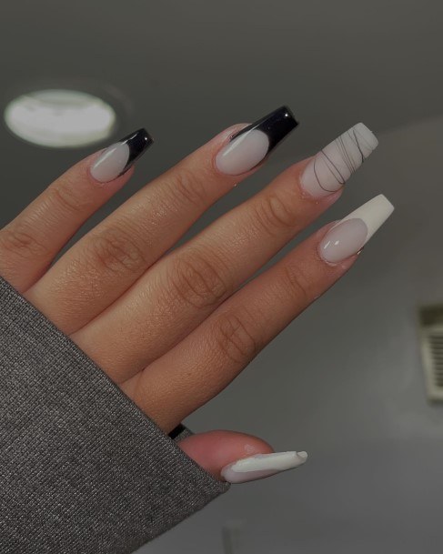 Charming Nails For Women White French