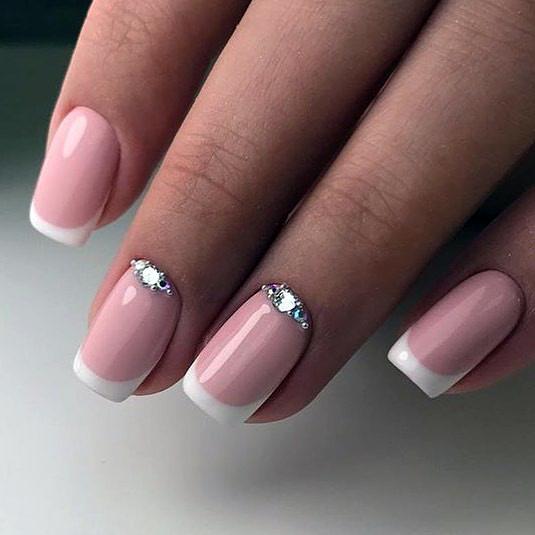 Charming Nails For Women White Prom