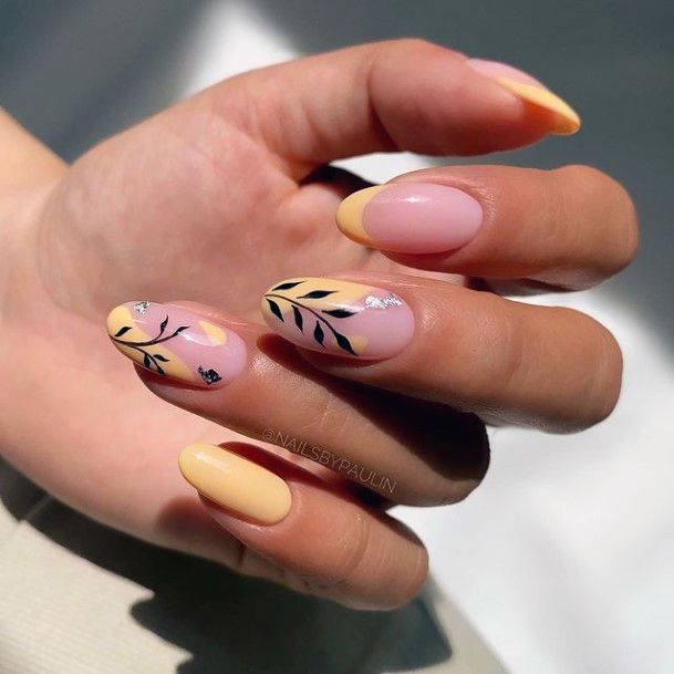 Charming Nails For Women Yellow Summer