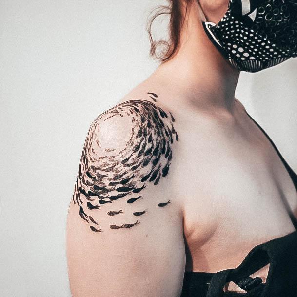 Charming Tattoos For Women Black And White