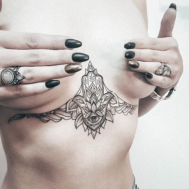 Charming Tattoos For Women Boob