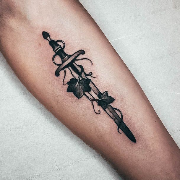Charming Tattoos For Women Dagger