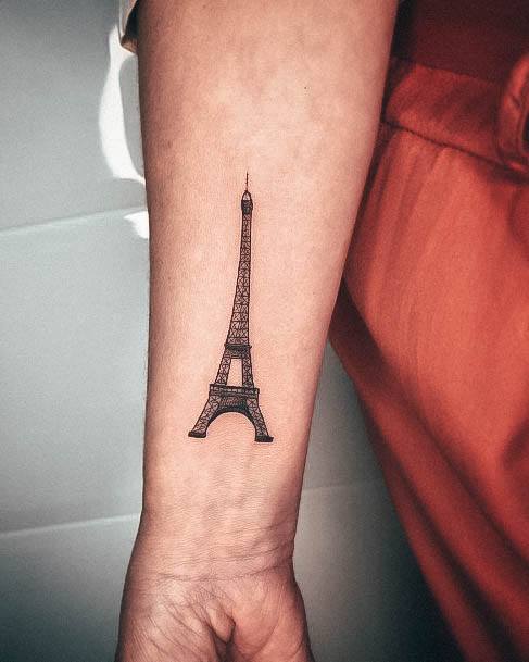 Charming Tattoos For Women Eiffel Tower