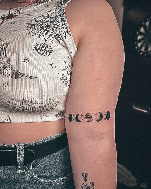 Charming Tattoos For Women Evil Eye