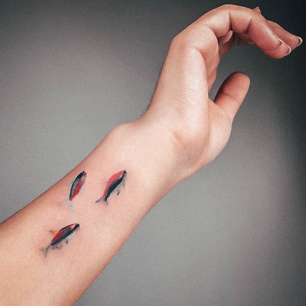 Charming Tattoos For Women Fish