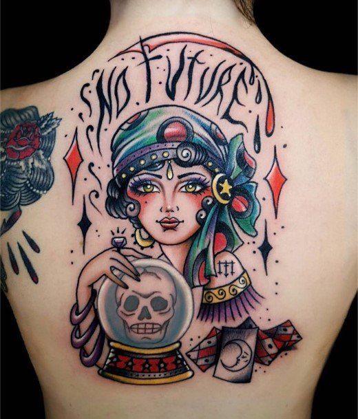 Charming Tattoos For Women Fortune Teller