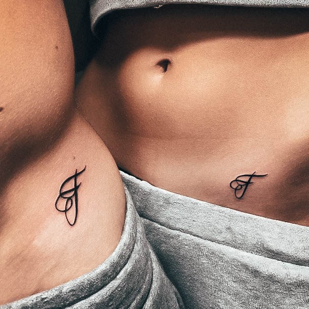 Charming Tattoos For Women Initials