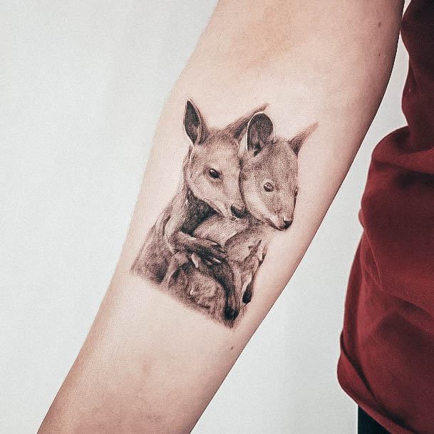 Charming Tattoos For Women Kangaroo