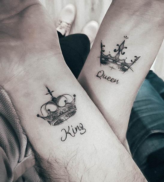 Charming Tattoos For Women King And Queen 3d