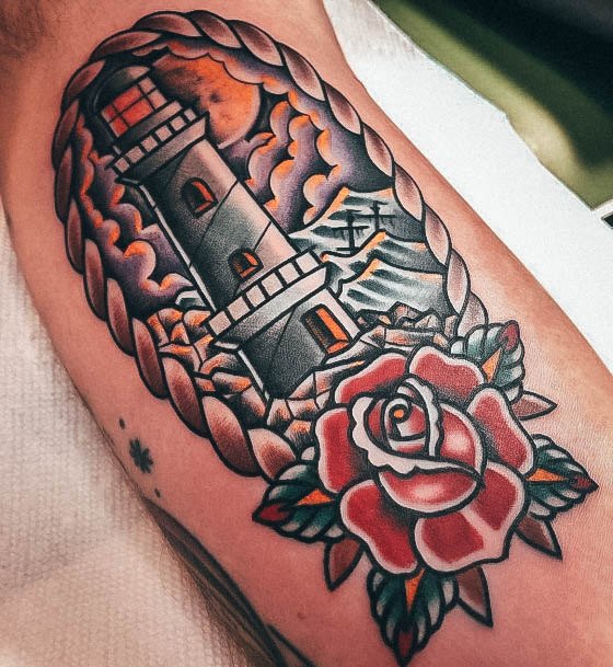 Charming Tattoos For Women Lighthouse