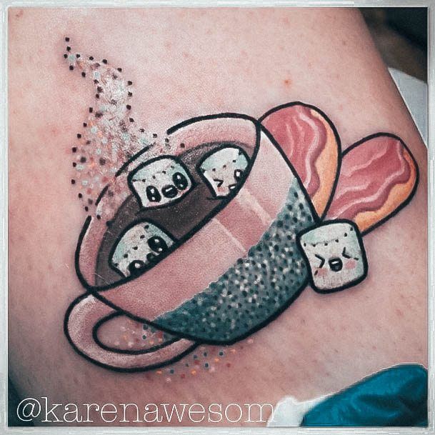 Charming Tattoos For Women Marshmallow