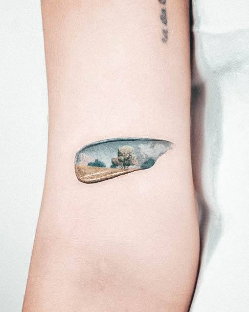 Charming Tattoos For Women Nature