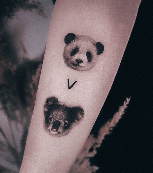 Charming Tattoos For Women Panda