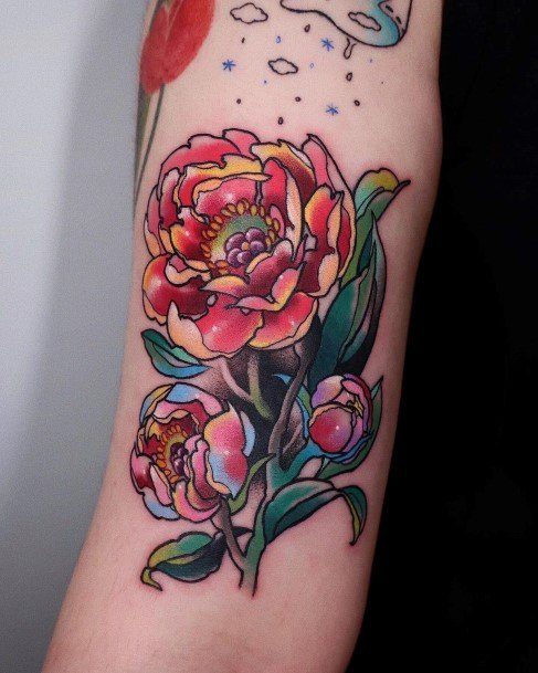 Charming Tattoos For Women Peony