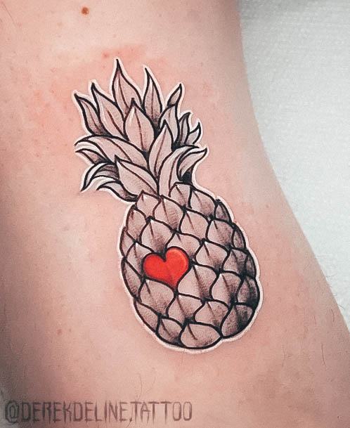 Charming Tattoos For Women Pineapple