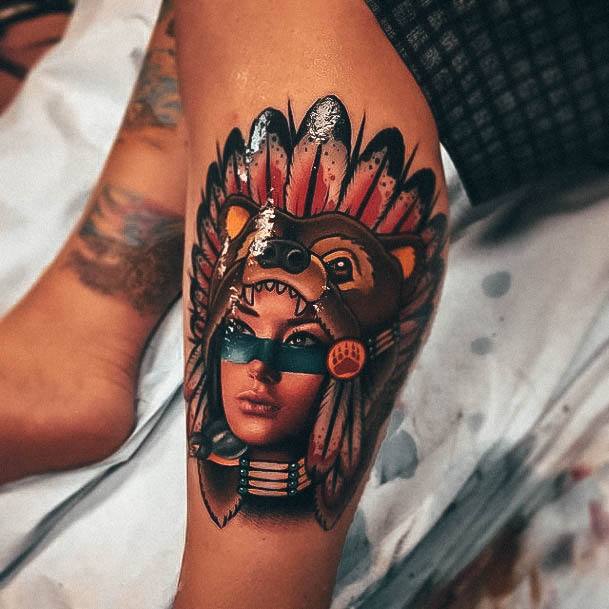 Charming Tattoos For Women Portrait