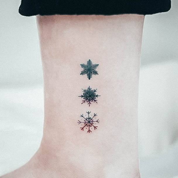 Charming Tattoos For Women Snowflake