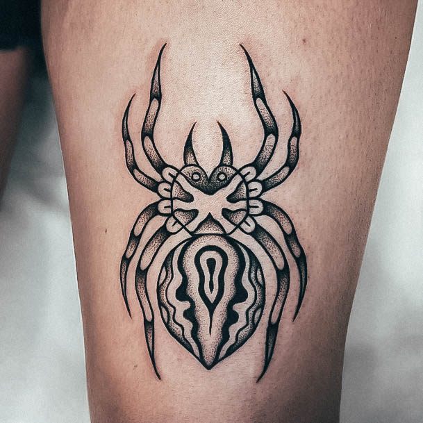 Charming Tattoos For Women Spider