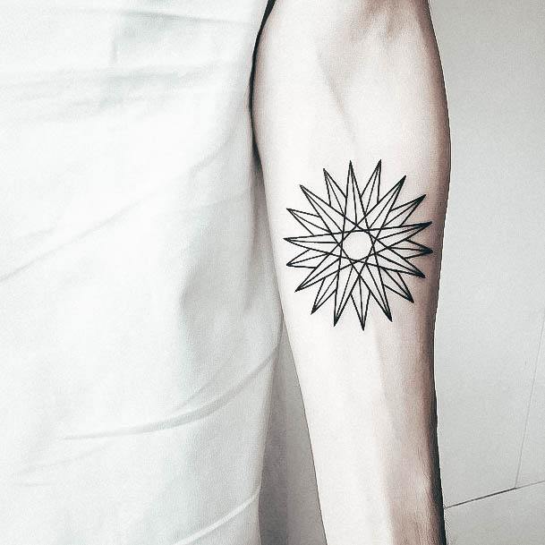Charming Tattoos For Women Star Inner Forearm Geometric