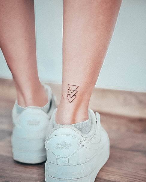 Charming Tattoos For Women Triangle