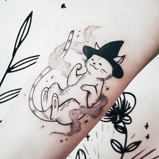 Charming Tattoos For Women Witch