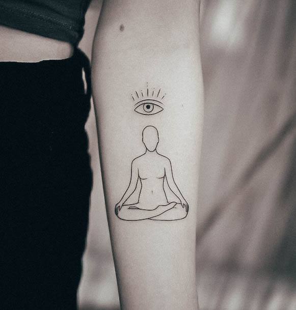 Charming Tattoos For Women Yoga