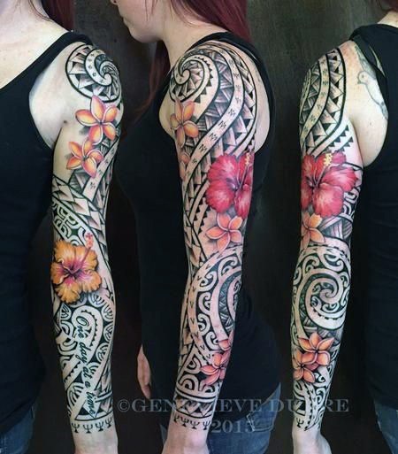 Charming Tribal Tattoo Womens Sleeves