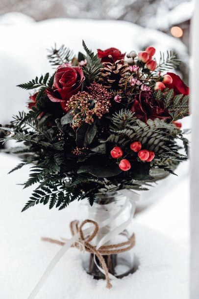 Charming Wedding Christmas Flowers