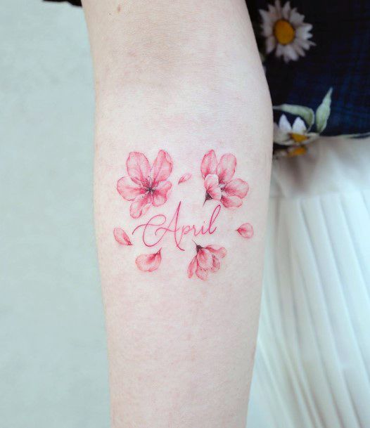 Cheerful Cheery Blossom Tattoo Women Art