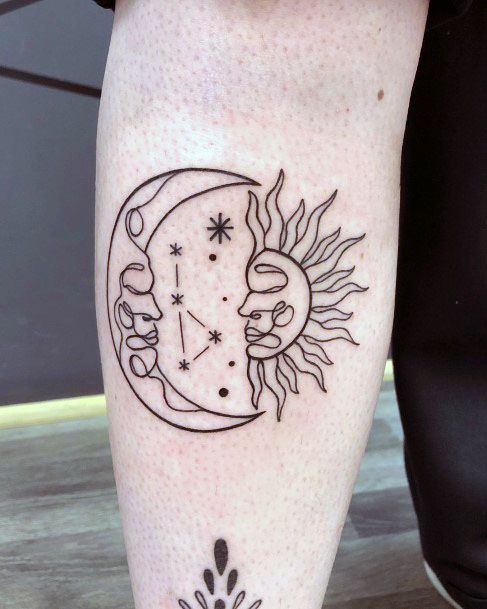 Cheesy Sun Tattoo For Women