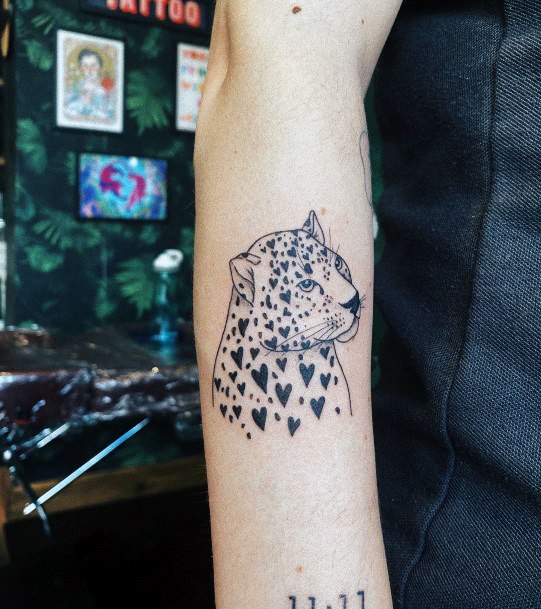 Cheetah Tattoos Feminine Ideas