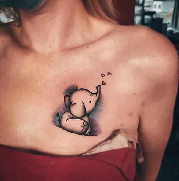 Chelephanting Tattoos For Women Small Elephant