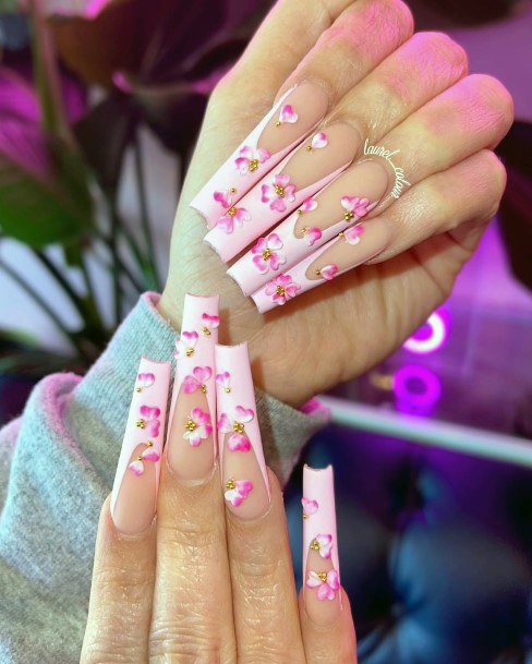 Cherry Blossom Sakura Female Nail Designs