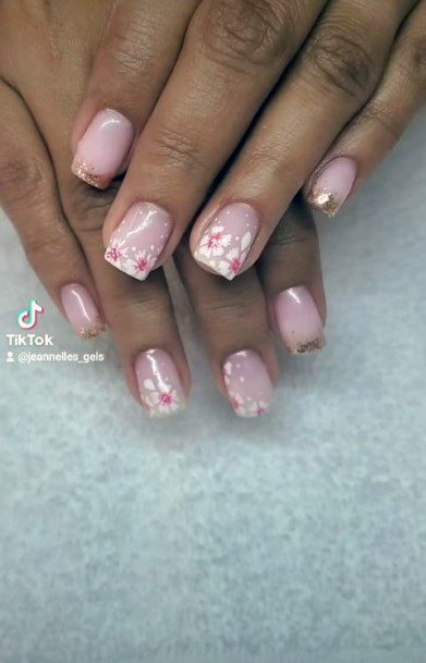 Cherry Blossom Sakura Womens Nail Ideas