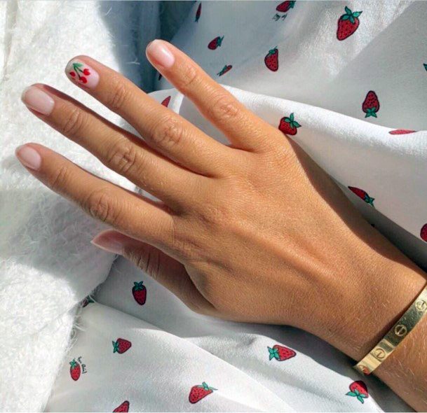 Cherry Nail Accent For Women