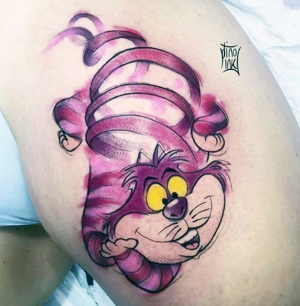 Cheshire Cat Womens Tattoo Ideas