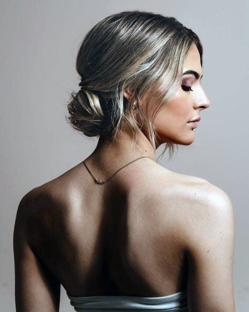 Chic Chignon Bun Hairstyle Women