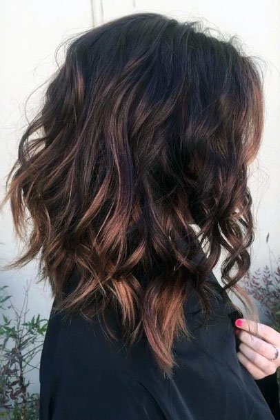 Chic Messy Brown Shag Hairstyle Women