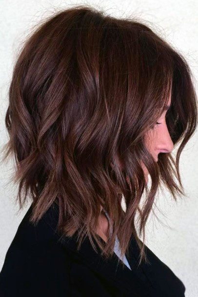 Chic Reddish Brown Chin Length Bob For Women