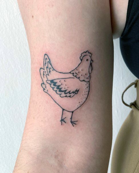 Chicken Female Tattoo Designs